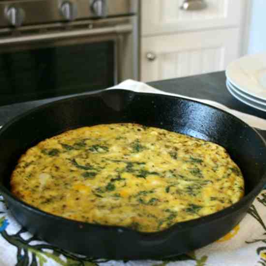 Gluten Free Greek Herb Fritatta