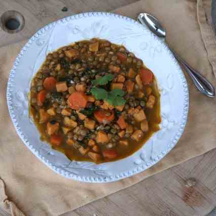 Tandoori Lentils and Sweet Potatoes  