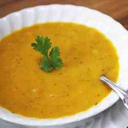 Carrot and coriander soup