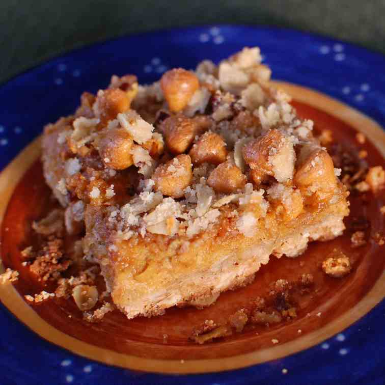 Pumpkin Butterscotch Cheesecake Bar