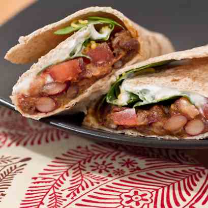 Vegetarian Bean Burritos