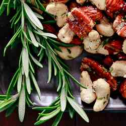 Spicy Rosemary Roasted Nuts