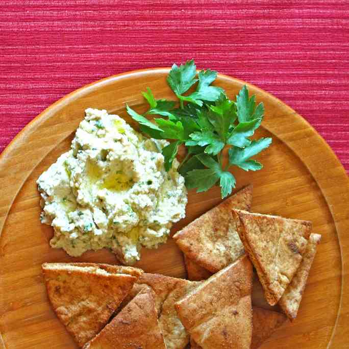 Baba Ghanoush with Cumin Chips