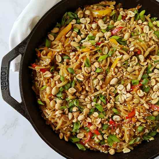 Simple Rice Noodle Stir Fry