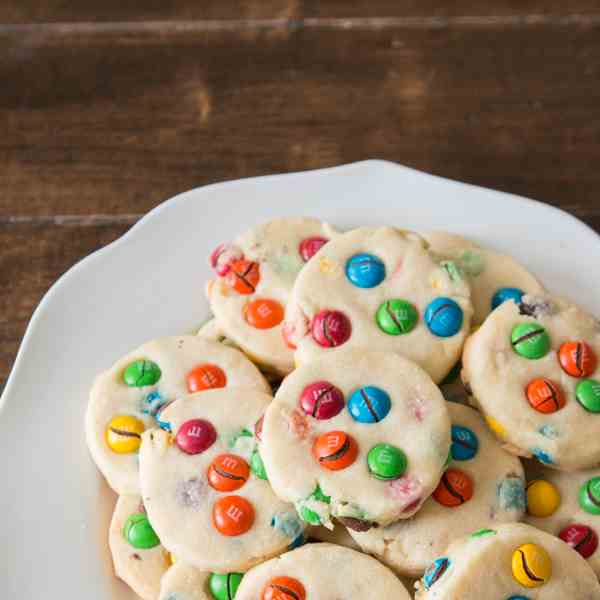 shortbread m-m cookies