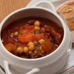 Chickpea and tomato soup