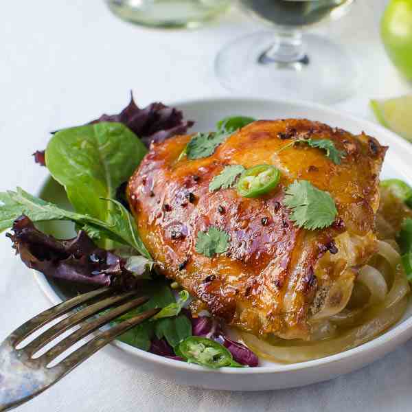 Juicy Asian Style Chicken Thighs