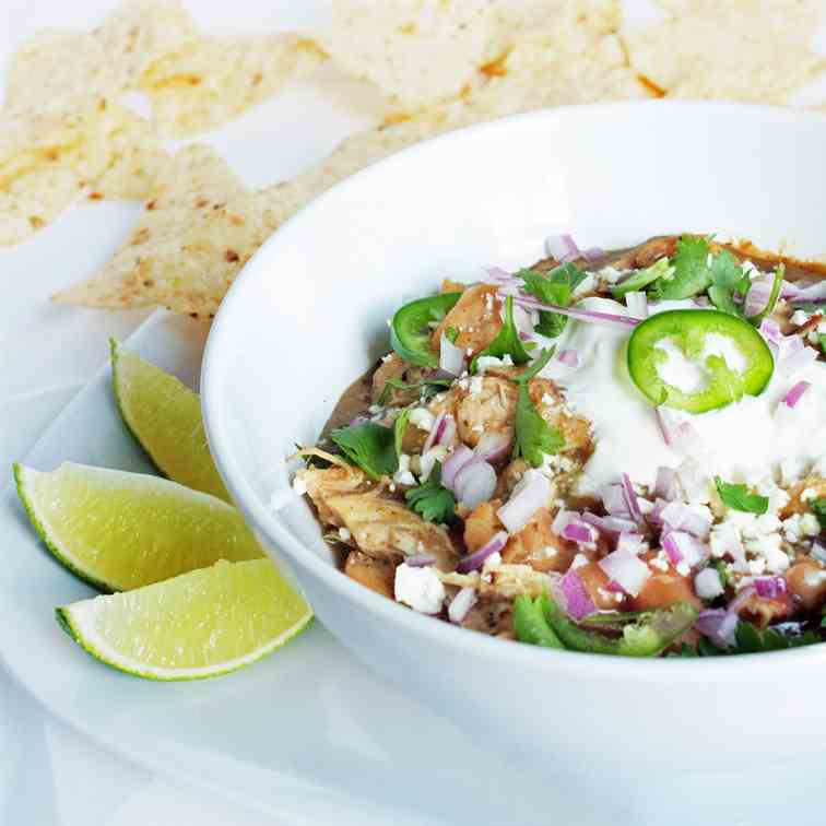 Green chicken chili