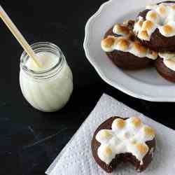 Peanut Butter S'mores Baked Doughnuts