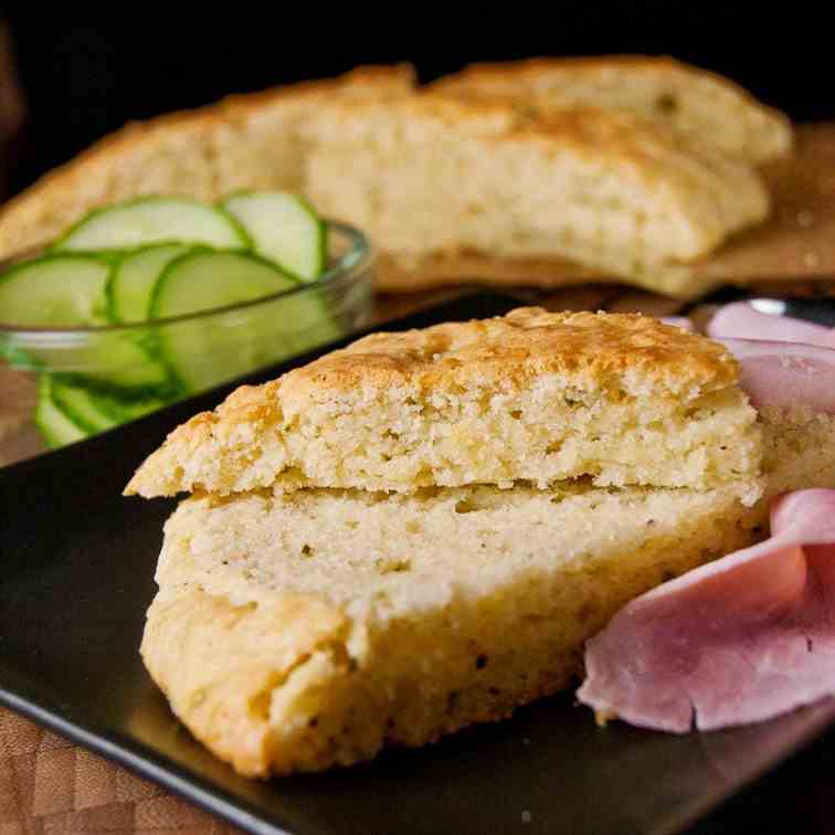 Coconut Parmesan and Tarragon scones