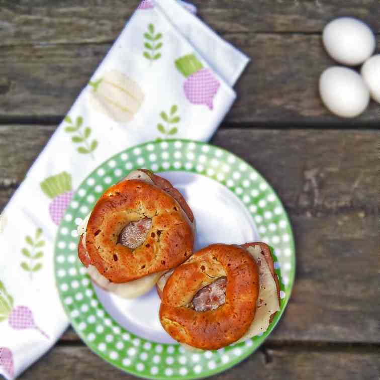 Garden Vegetable Breakfast Bagels