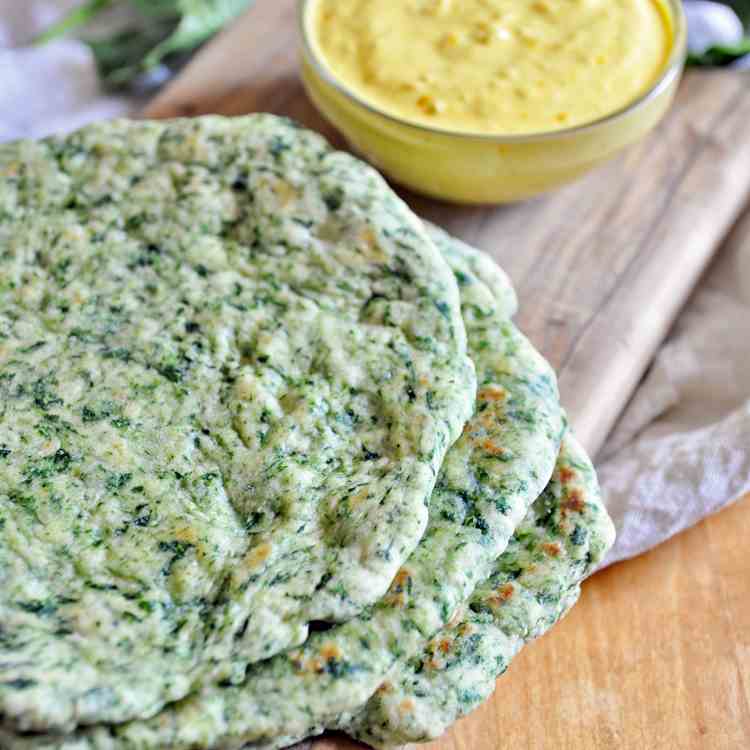 HOMEMADE Spinach FLATBREAD 