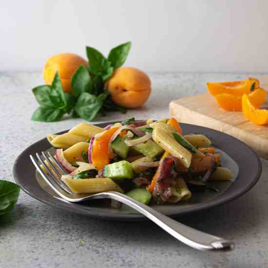 Apricot and Prosciutto Pasta Salad