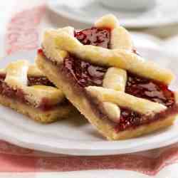 Raspberry Bar Linzer Cookies