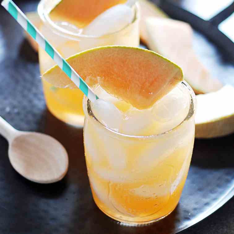 Cantaloupe and Rum Cocktails