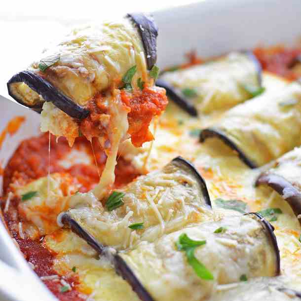 Eggplant Stuffed Shells