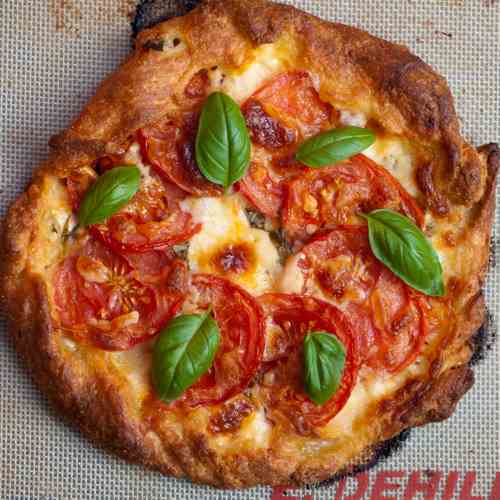 Cheese and tomato galette