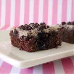 Mint Cookies 'n Cream Brownies