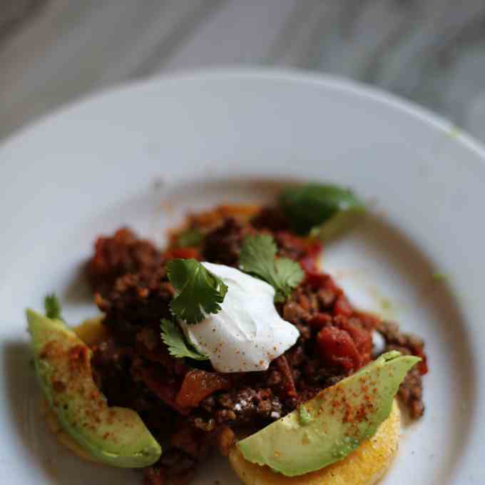 Polenta Round Tacos