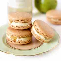 Pear and Elderflower Macarons