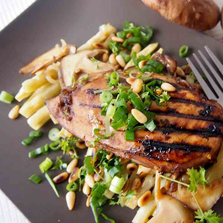 Balsamic Chicken with Pine nuts