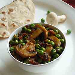 Matar Mushroom Stir Fry