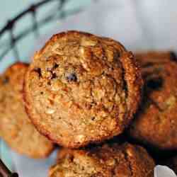 Applesauce Oatmeal Muffins