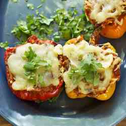 Tangy Quinoa Stuffed Bell Peppers