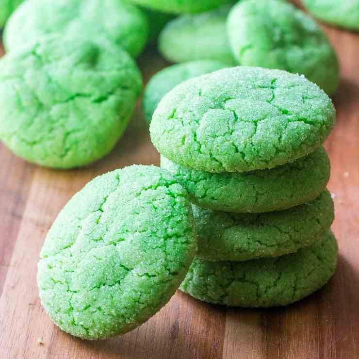 Green Soft Sugar Cookies 