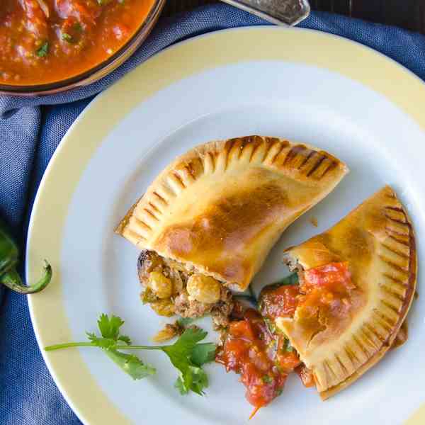 smoky turkey empanadas