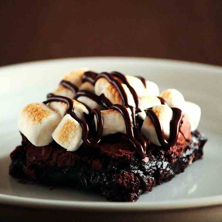 Campfire S'mores Brownies