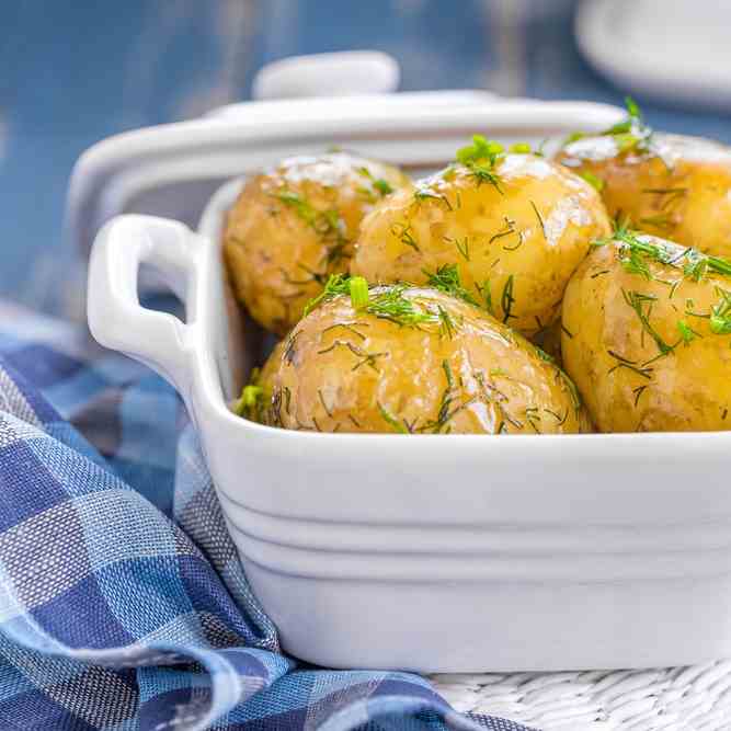 Instant Pot Garlic Butter New Potatoes