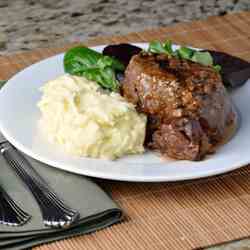 Brandy and Mustard-Glazed Tenderloin Steak