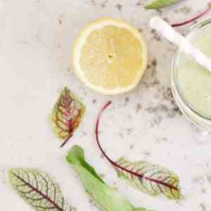 Lemony Green Sorrel Smoothie