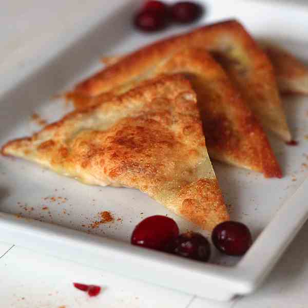 Curry Cranberry Cream Cheese Wontons