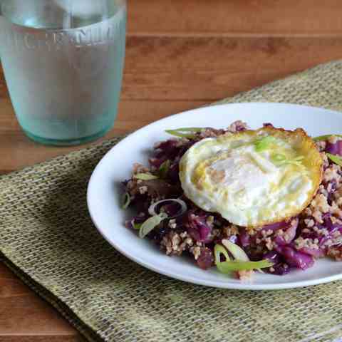 Fried Rice-Style Red Cabbage