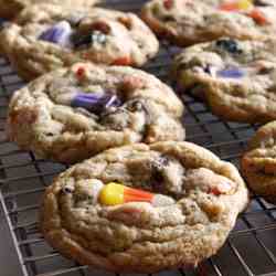 leftover halloween candy cookies