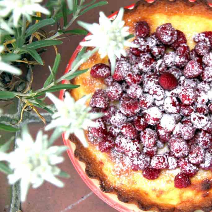 Cheesecake with Raspberries