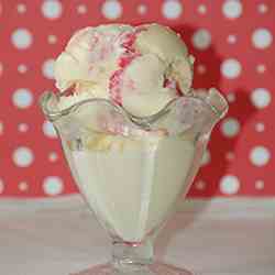 Raspberry White Chocolate Ice Cream