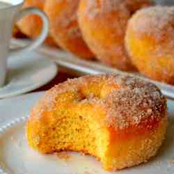 Cinnamon Sugar Sweet Potato Doughnuts