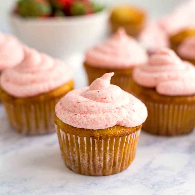 The Best Vanilla Cupcakes