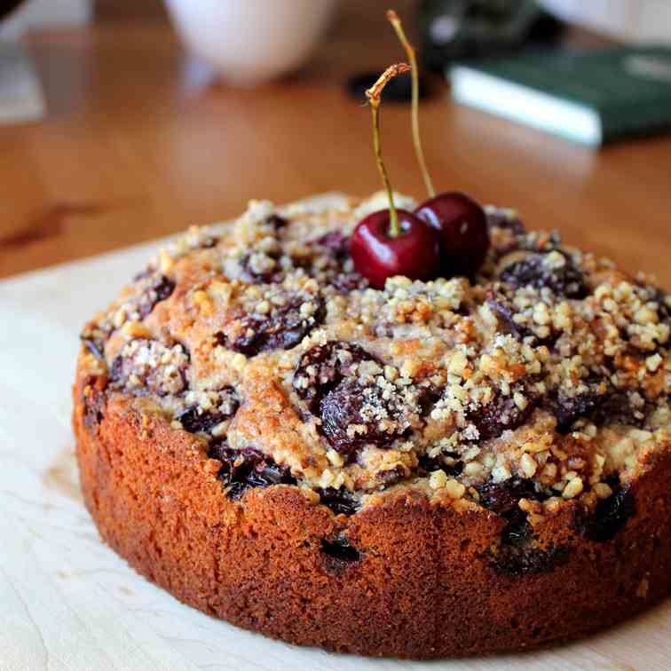 Cherry Walnut Cake