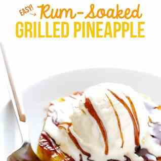Easy Rum-Soaked Grilled Pineapple