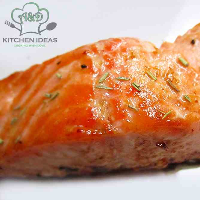 Oven-Baked Rosemary Salmon