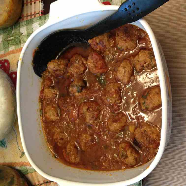 Turkey meatball curry