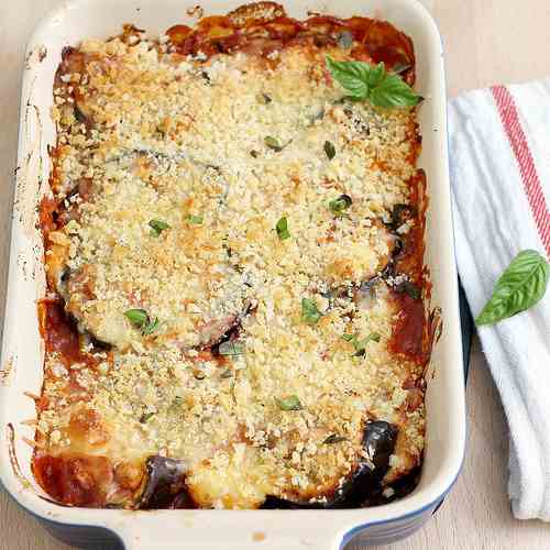 Eggplant Parmesan Casserole for Two