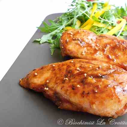 Honey glazed chicken