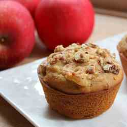 Apple Muffins with Candied Nuts