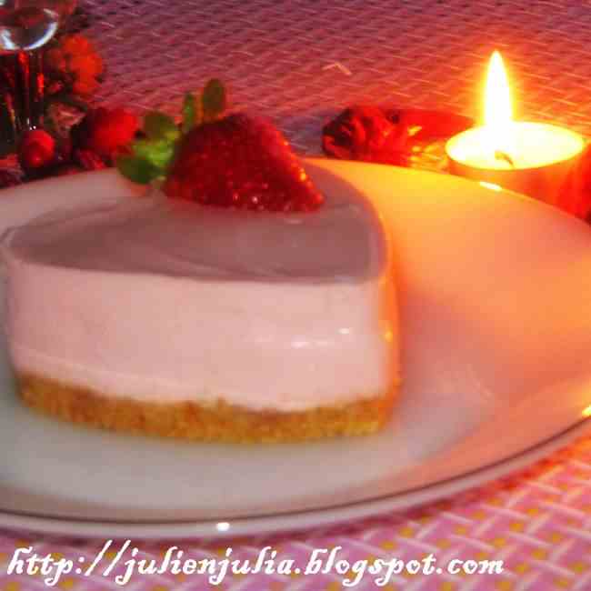 Heart Shaped Cheese Cake