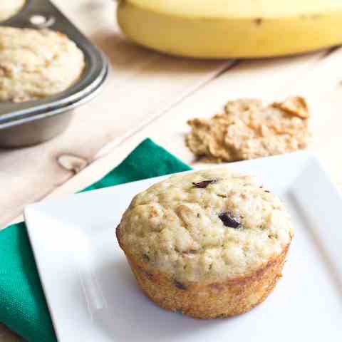 Banana Yogurt Bran Muffins